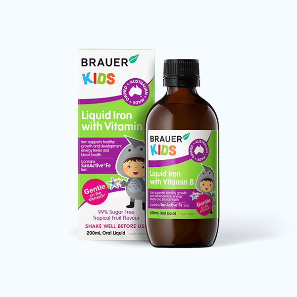 Brauer Kids Liquid Iron with vitamin B - Phòng Khám Đa Khoa Go1care - Công Ty TNHH Trading Tak